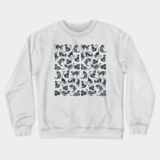 black cat position Crewneck Sweatshirt